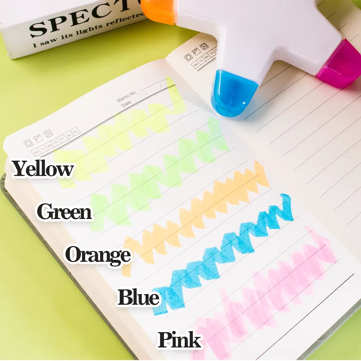 Textmarker, Mehrfarbige Textmarker, Ein Stift mit mehreren Farben, Niedliche Textmarker, Farbige Textmarker, Stern-Textmarker – Detail 2