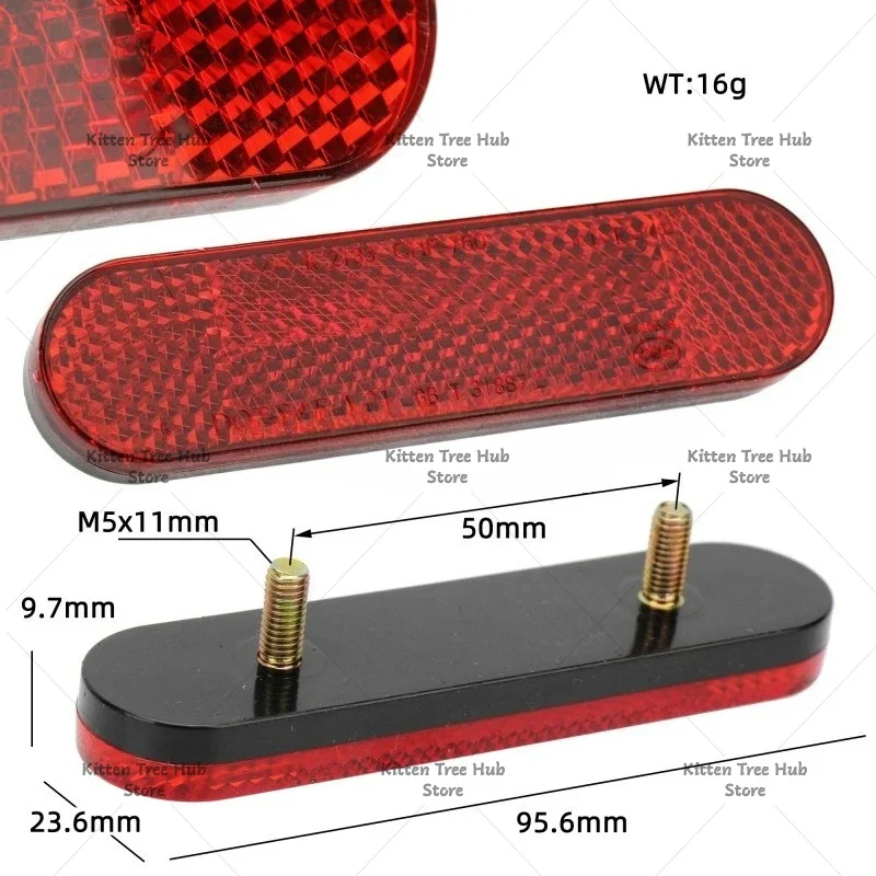 For Applicable To NIU Car N1/N1S/M1/U1/M + Rear Wheel Fender Reflector Reflective Light, Reflective Card