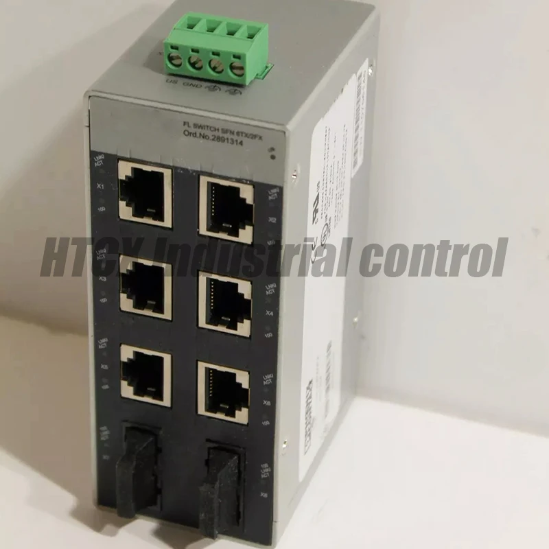 6 electrical ports 2 optical ports switch FL SWITCH SFN 6TX/2FX
