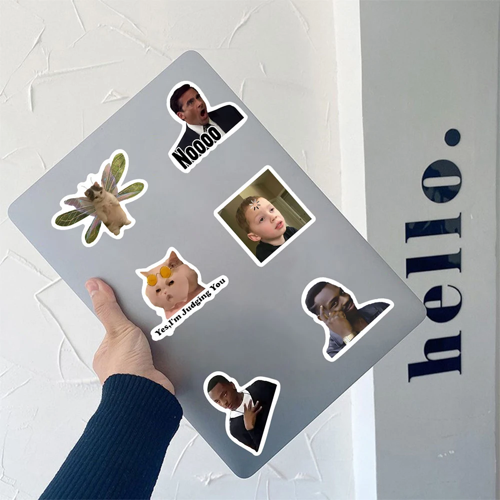 10/30/50/100 قطعة المسلسل التلفزيوني الأمريكي الكلاسيكي مضحك ميمي ملصقات الكرتون التعبير الشارات DIY بها بنفسك الأمتعة الهاتف سكرابوكينغ ملصق