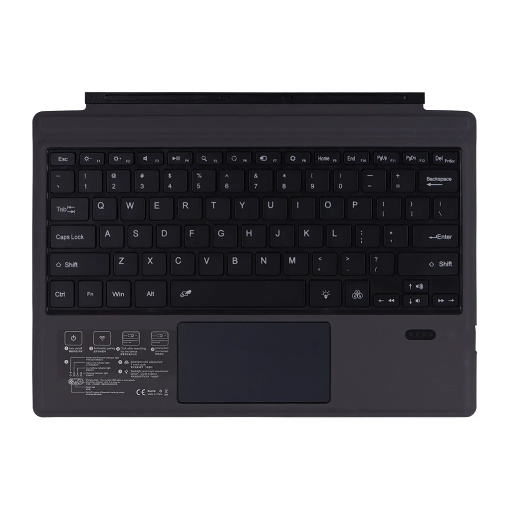 

Replacement for Microsoft Surface Pro3/4/5 Tablet Bluetooth Wireless Magnetic Ergonomic Keyboard