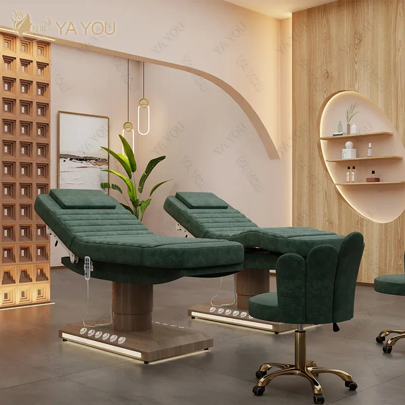 

Кушетка для косметологических процедур с 3 моторами, педальным управлением и высокоплотным поролоновым матрасом