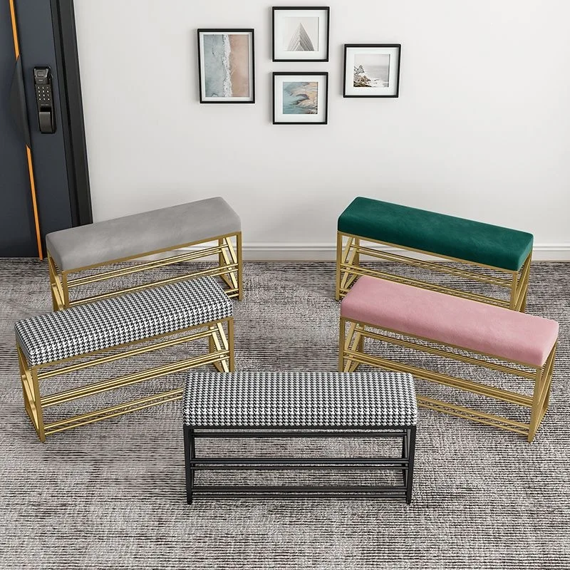 Shoe change  Household bench stool Narrow door diagonally can sit two layers of shoe change stool Easy storage shoe