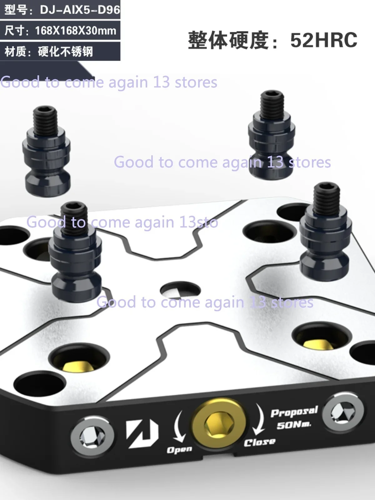 4-5 Axis Fixture Self-centering Vise Positive Paired with Zero Point Quick Change Four Axis L-block Bridge Board