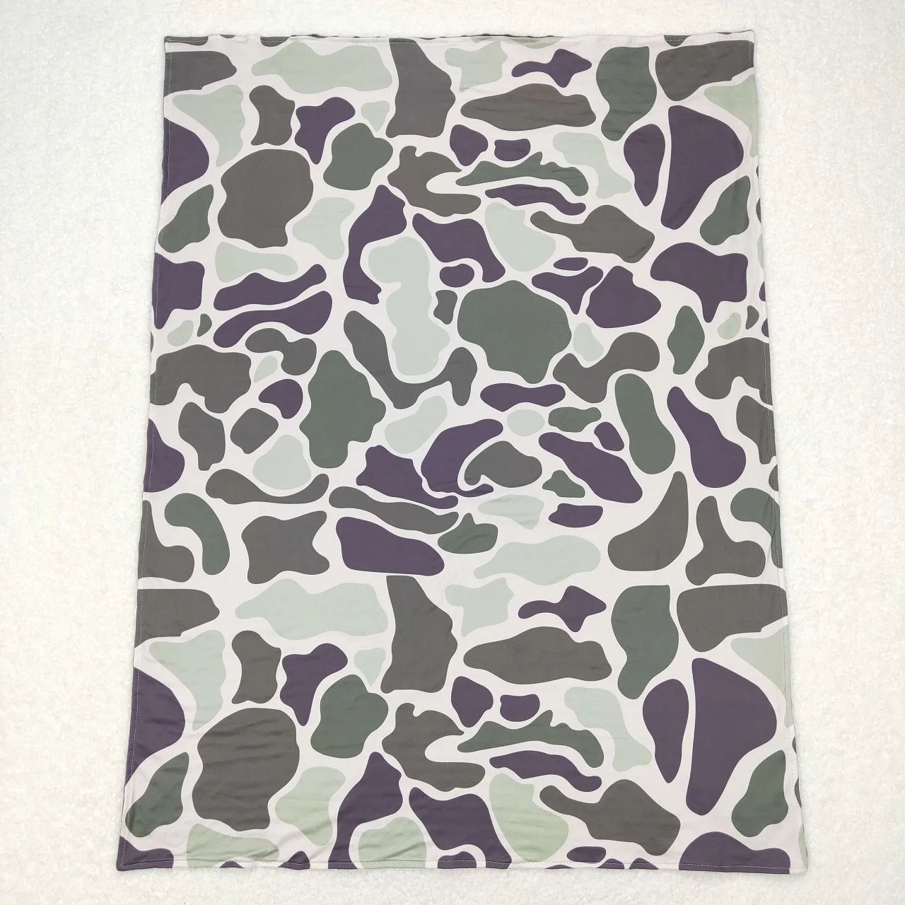 Wholesale Toddler Camo Flannel Children Thin Quilt Baby Boy Kids Bedding Fleece Green Blanket