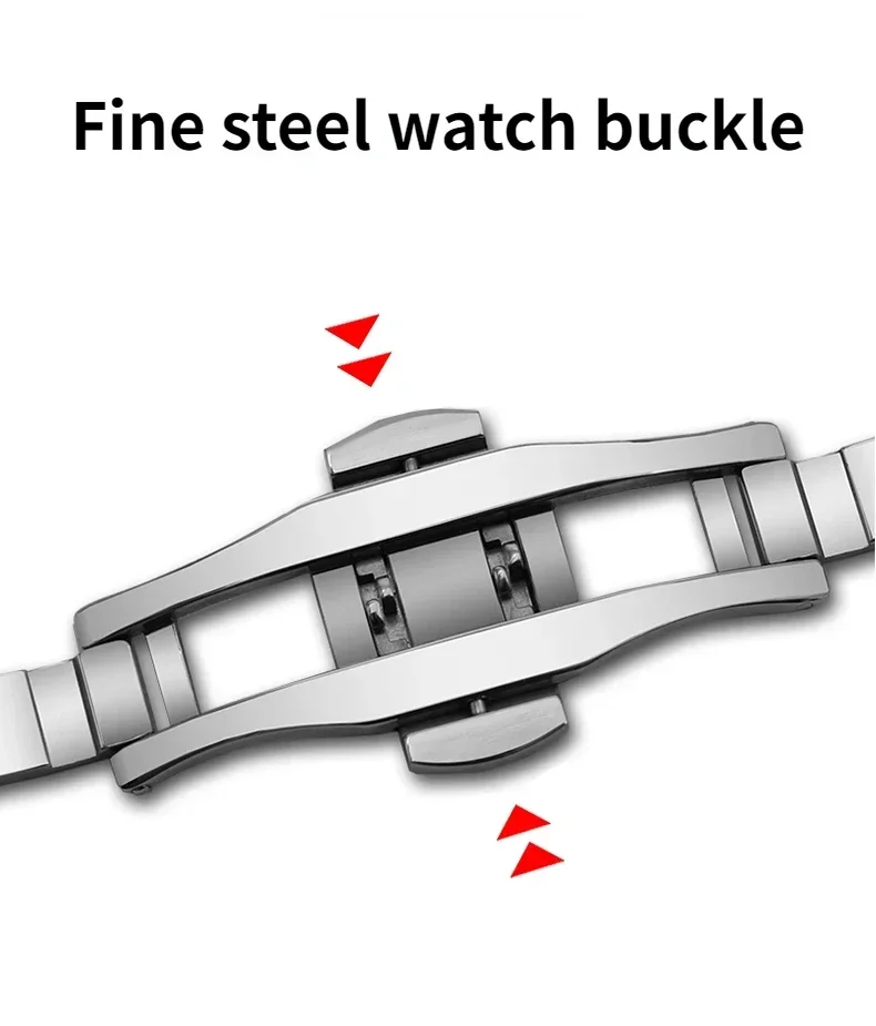 ل Hublot Yubo حزام ساعة اليد الانفجار الكبير الكلاسيكية الانصهار الرجال النساء الصلبة الفولاذ المقاوم للصدأ حزام الساعات سوار 27*19 مللي متر