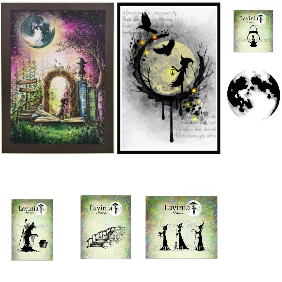 

Moonlight Witch Clear Stamps For DIY Scrapbook Craft Decoration Embossing Template Supplies Greeting Card 2025 Halloween