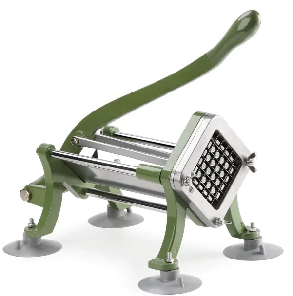 Hand Crank Potato Slicer French Fry Cutter, Heavy‑Duty Vegetable Strip Cutter for Restaurant Snack Shop