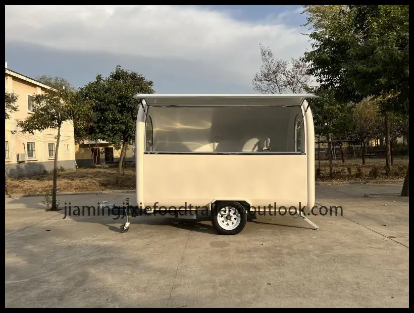 

Custom Round Fast Food Truck Ice Cream Cart Mobile Fast Food Carts and Food Trailers for Sale