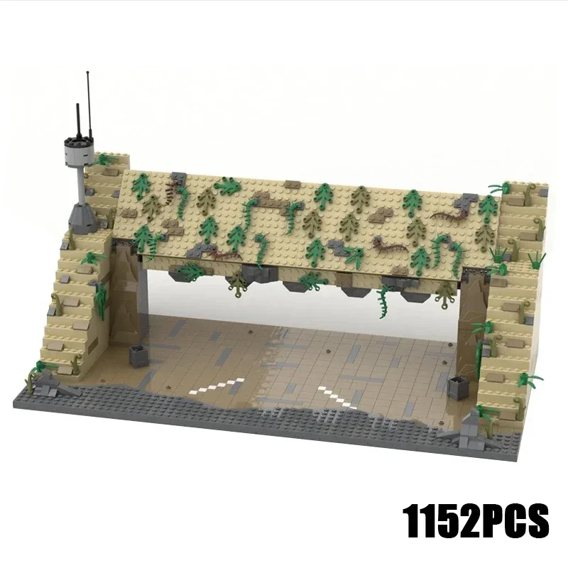 Star Movies Model Moc Building Bricks Military Hangar Entrance Technology Modular Blocks Gifts Christmas Toys DIY Sets Assembly