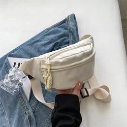 Chest Bags Banana Bag for Women Sling Crossbody Waist Pack Canvas Running Waist Bag Casual Fanny Packs Sport Half Moon Belt Bag