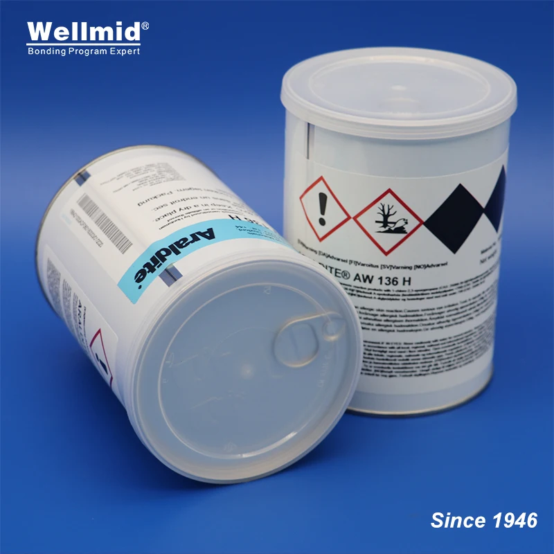 ARALDITE AW136H Cas.25068-38-6 White epoxy resin with HARDENER HY991 994 HY997 Multiple fluid states and color for 2K adhesive