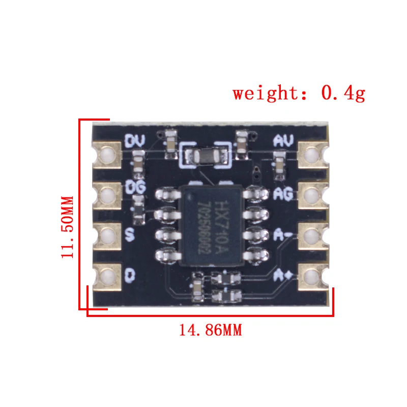 Moduł HX710A 24-bitowy moduł ADC Dwuliniowa próbkowanie komunikacji Jednokanałowy układ HX710A — zdjęcie 3