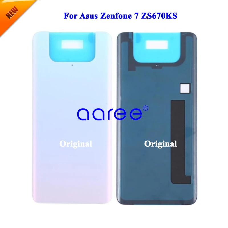 Battery Cover For ASUS Zenhone 7 Back Housing For AUS Zefone 7 ZS670KS Back Housing Door With adhesive