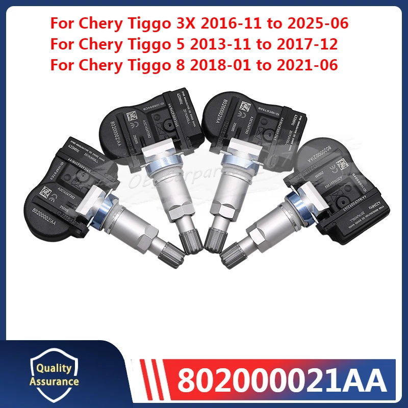 

802000021AA TPMS 433 МГц для 2018-2024 Chery Tiggo 3X 7 2016-2021 Geely Emgrand GL датчик системы контроля давления в шинах 4 шт./лот