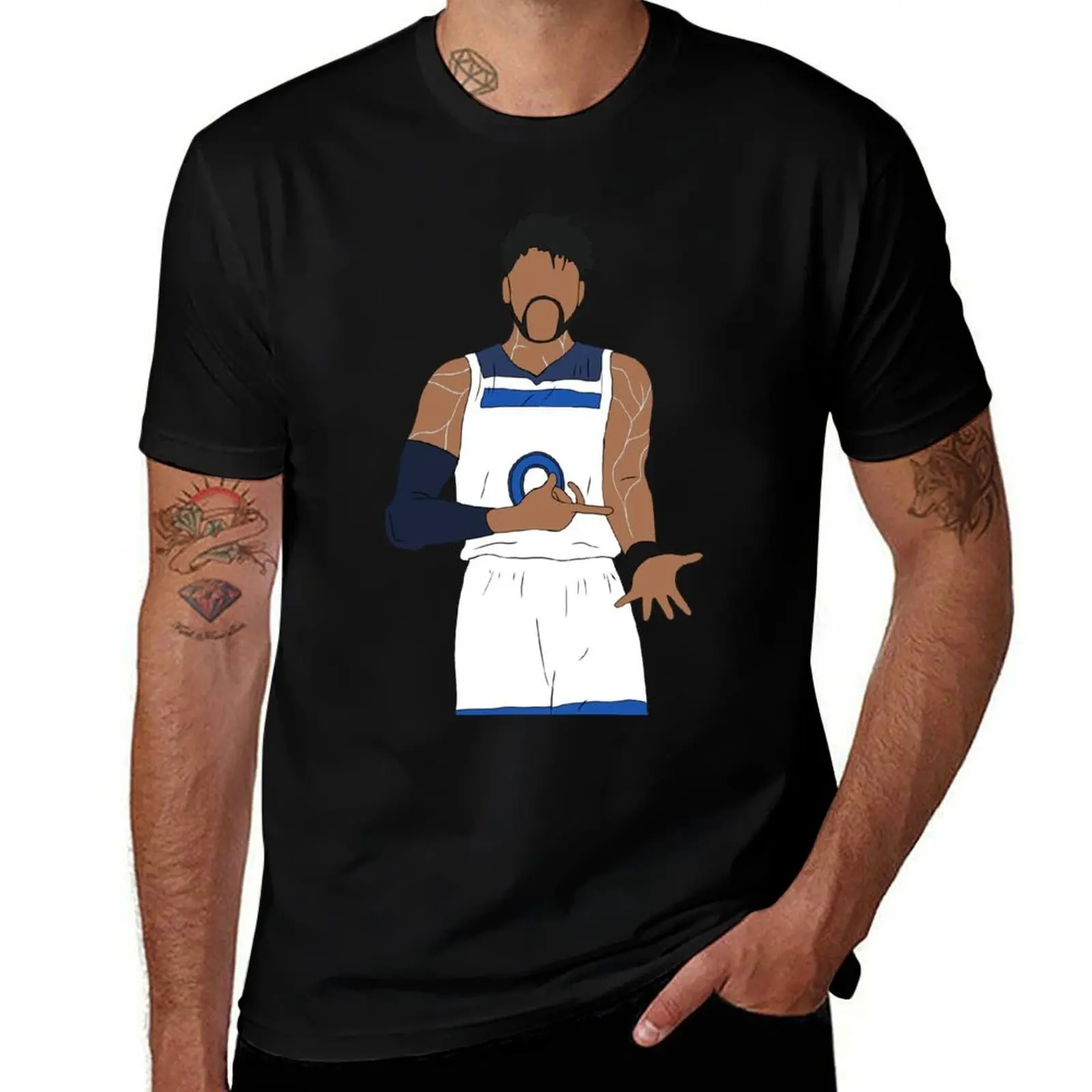 

D'Angelo Russell With Ice In His Veins T-Shirt t shirt men 100% cotton luxury brand man t shirts graphic T-Shirt