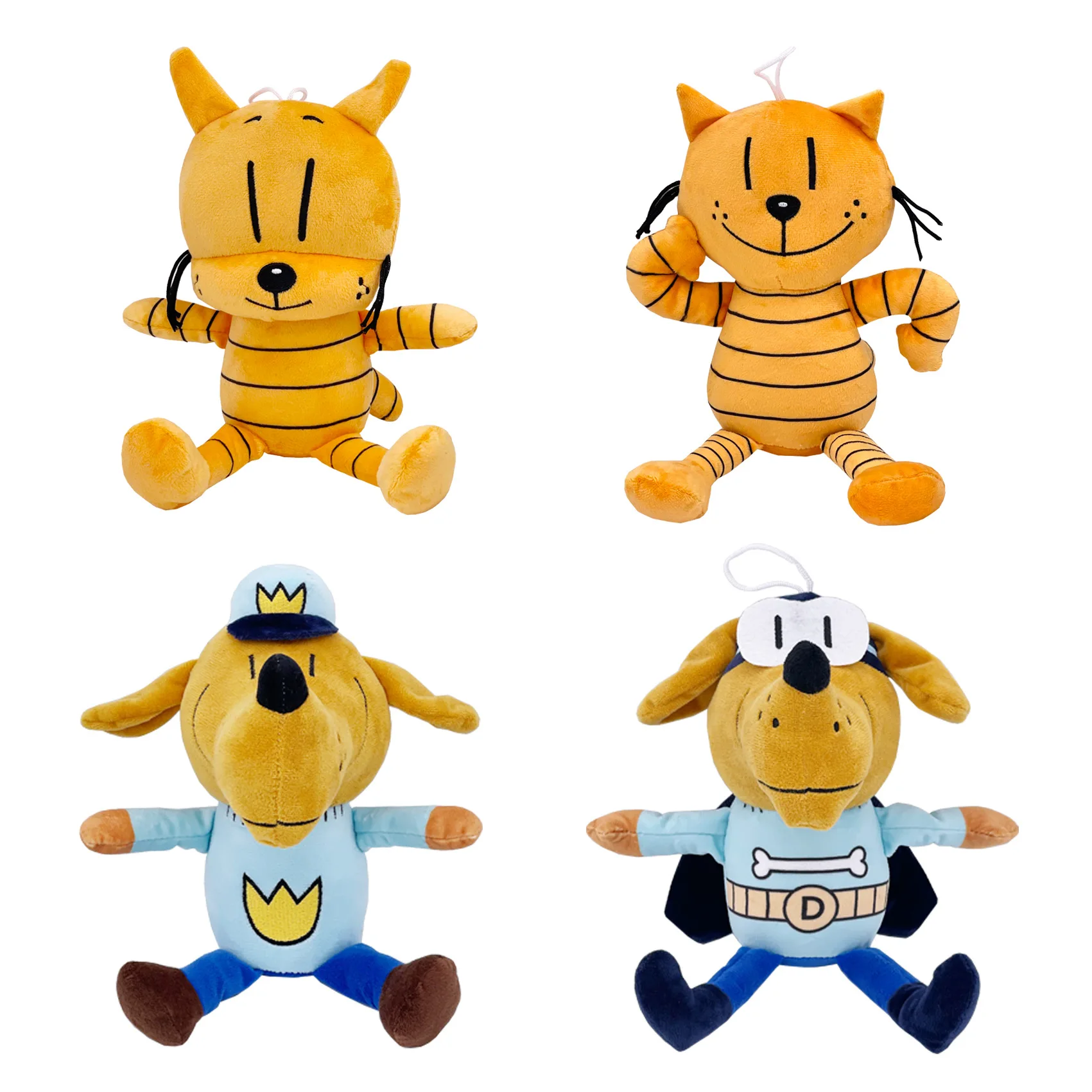 رواية جرافيك رجل الكلب بلوشي مع كيب البطل الخارق المحشو على شكل حيوان سلسلة كتب الأطفال هدية قابلة للجمع للقراء