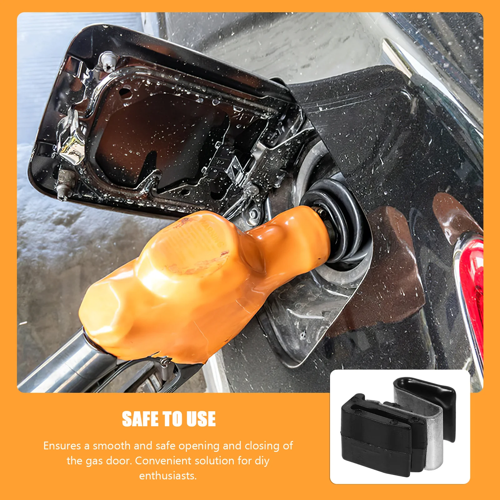 

Fuel Door Spring Replace Damaged Gas Cover Spring Easy Install Stable Fit Vehicle Safety Convenience