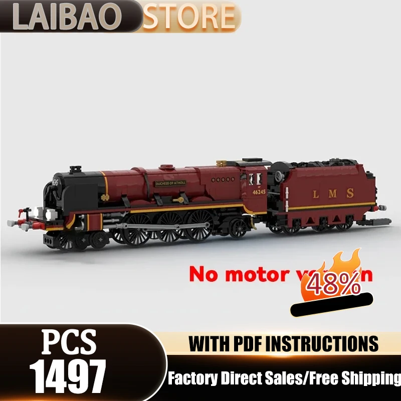 

Конструктор City Car Model Moc: Модульные блоки для сборки паровоза Принцессы, технологичные строительные блоки, подарки, рождественские игрушки, наборы для самостоятельной сборки