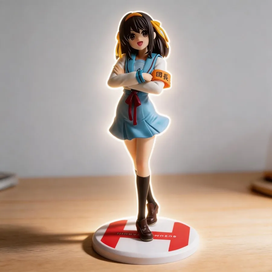 

Anime The Melancholy of Haruhi Suzumiya Haruhi Suzumiya Action Figure Collectible Model Toy 23cm