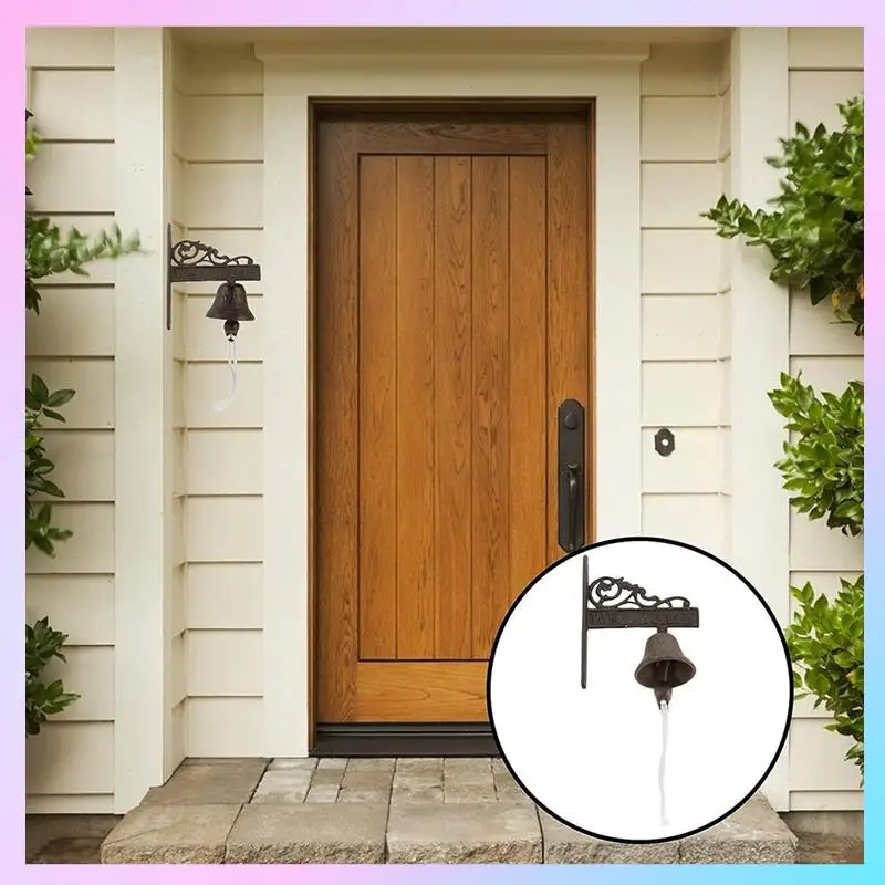 

AB25-1 шт. железное винтажное украшение дверной звонок садовый дверной звонок в стиле кантри Добро пожаловать дверной звонок крыльцо декоративный дверной звонок