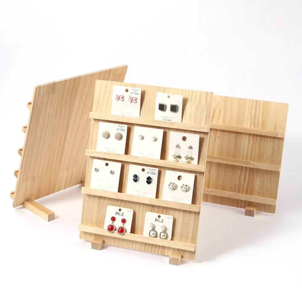 

3/4/5 Layer Wooden Nail Art Stand Multi-functional Large-capacity Earring Necklace Display Rack Simple Space Saving