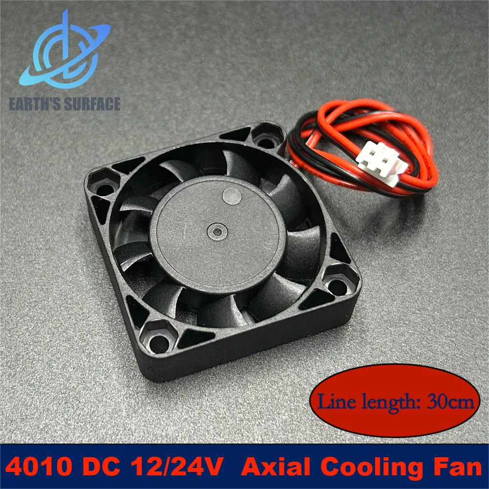 

DB-3D Printer Part 4010 DC 24V 0.1A Silent Brushless Axial Cooling Fan 40mmx40mmx10mm Oil Bearing For Ender-3 Ender 3 Pro HotEnd