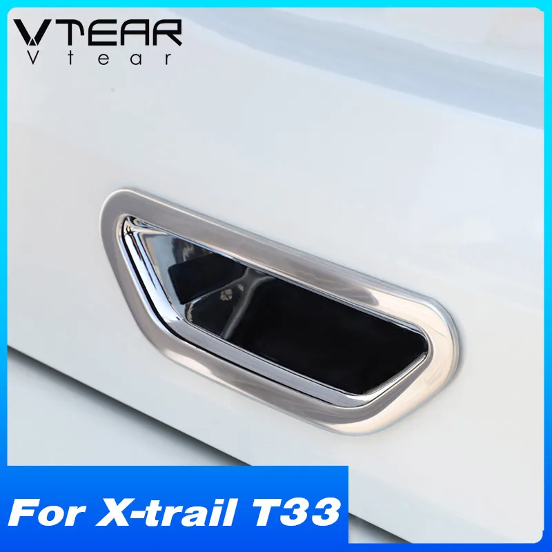 

Vtear Car Rear Door Handle Cover For Nissan X-trail T33 2021-2023 Chrome Trunk Doors Pull Hole Bowl Trim Tray Exterior Accessory