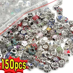 Wholesale Tibetan Antique Silver Color Hollow Ball Metal Beads Animal Spacer Beads for Jewelry Making DIY Bracelet Nekclace