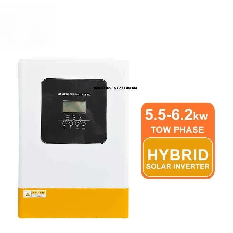 5.5Kw 6.2kw solar hybrid inverter off-grid solar inverter pure sine wave single-phase 48V 6200W hybrid solar inverter