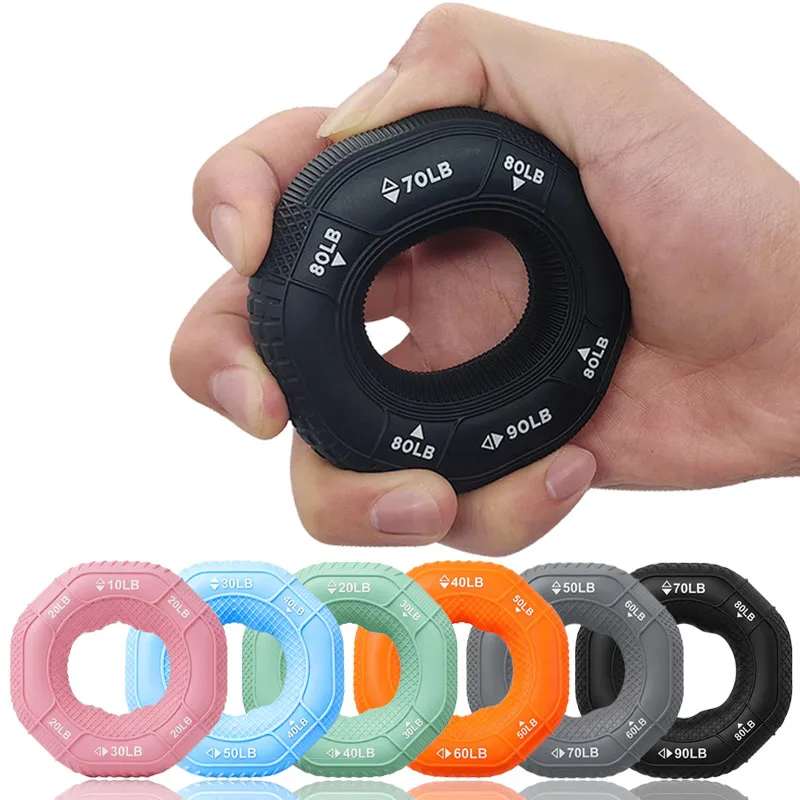 Hand Traine Carpal Expander Grip Finger Strength Power Gripper Gripping Ring Arm Exercise Stress Relief Gym Fitness Equipment