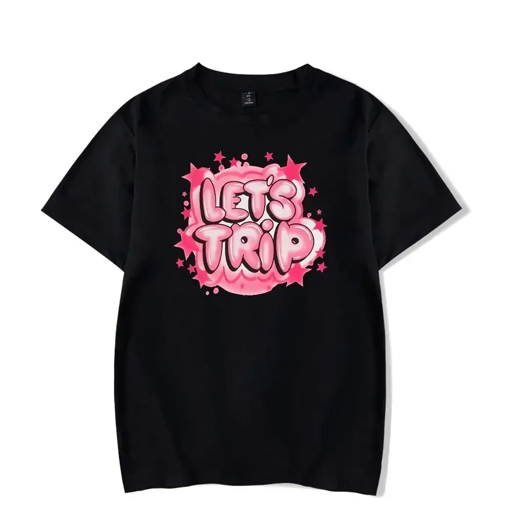 

Sturniolo Triplets Let's Trip Print Summer Harajuku Women T-shirts Short Sleeves Womemn Street Wear Clothing Graphic T Shirts