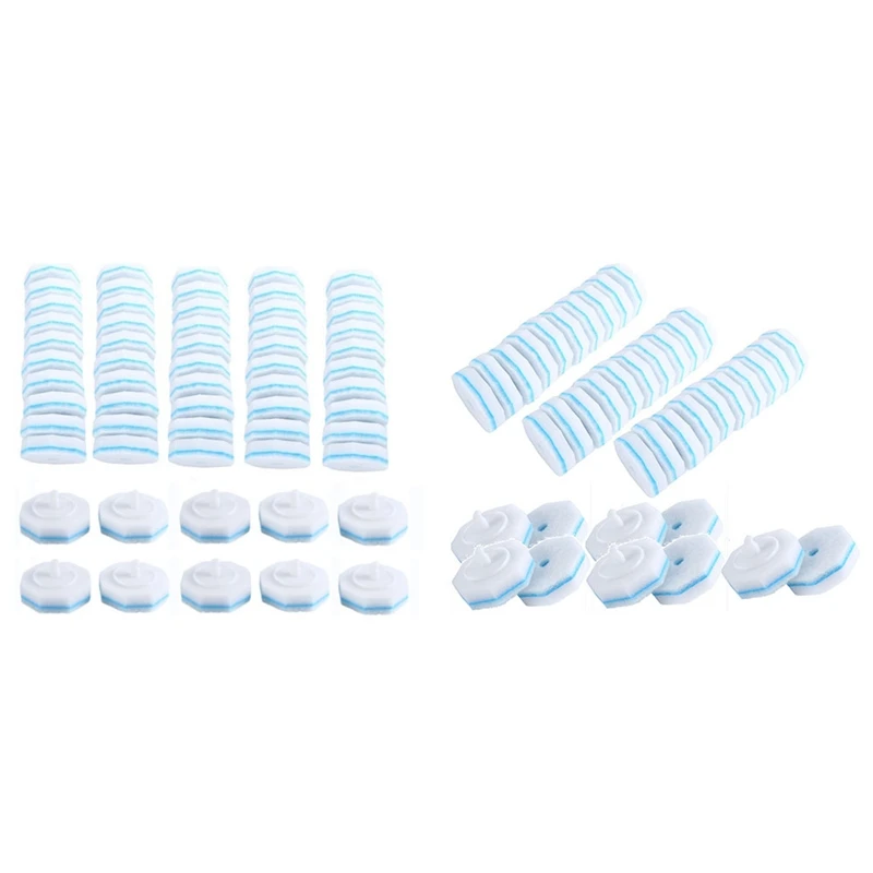 

60 Counts Upgraded Toilet Brush Wand Disposable Toilet Cleaning Wand Refills Bowl Scrubbers Heads Easy Install