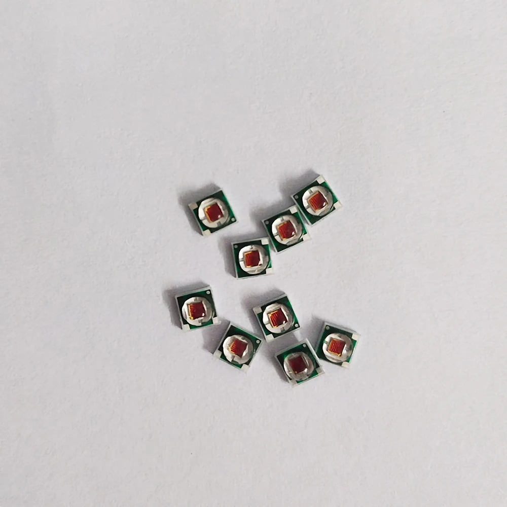 3W 3535 LED Lamp Beads Deep Red 660NM Plant Lamp LED Chip Lamp Beads Suitable For Flashlights, Bicycle Lights Car Lights