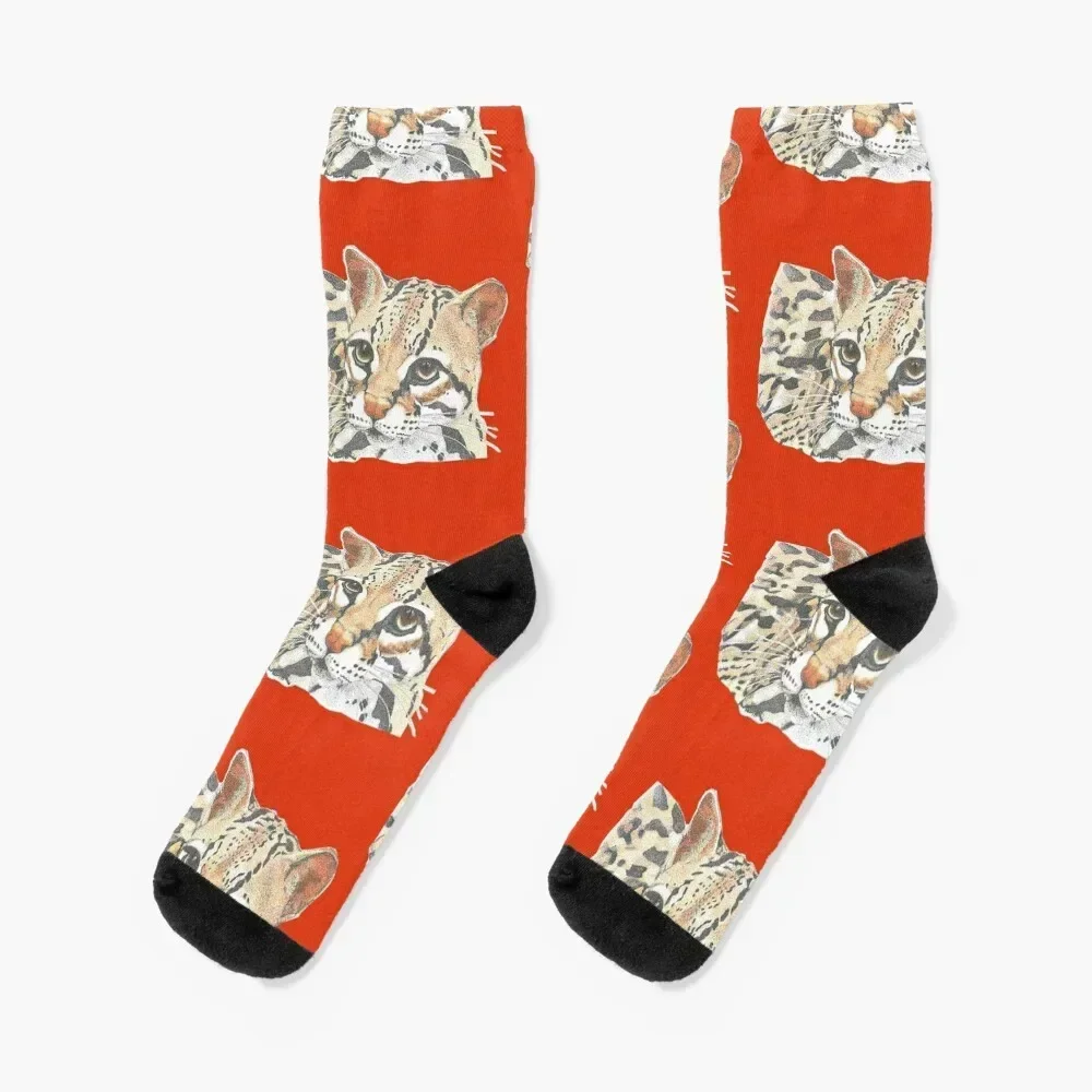 

Ocelot Socks Novelties ankle valentine gift ideas designer Socks Women's Men's