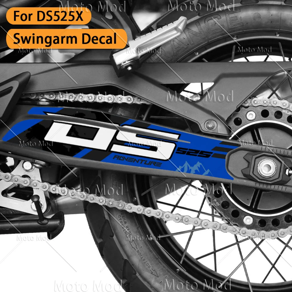 DS525X 3M Motorcycle Swingarm Decal Swin garm Waterproof Sticker 525DSX Accessories For VOGE DS 525X