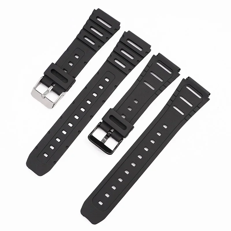 Soft Watch Accessorise Band For Casio watch strap CA-53W CA-61W FT-100W W-520U W-720G tpu 18mm 20mm Wristband Belt FT100W