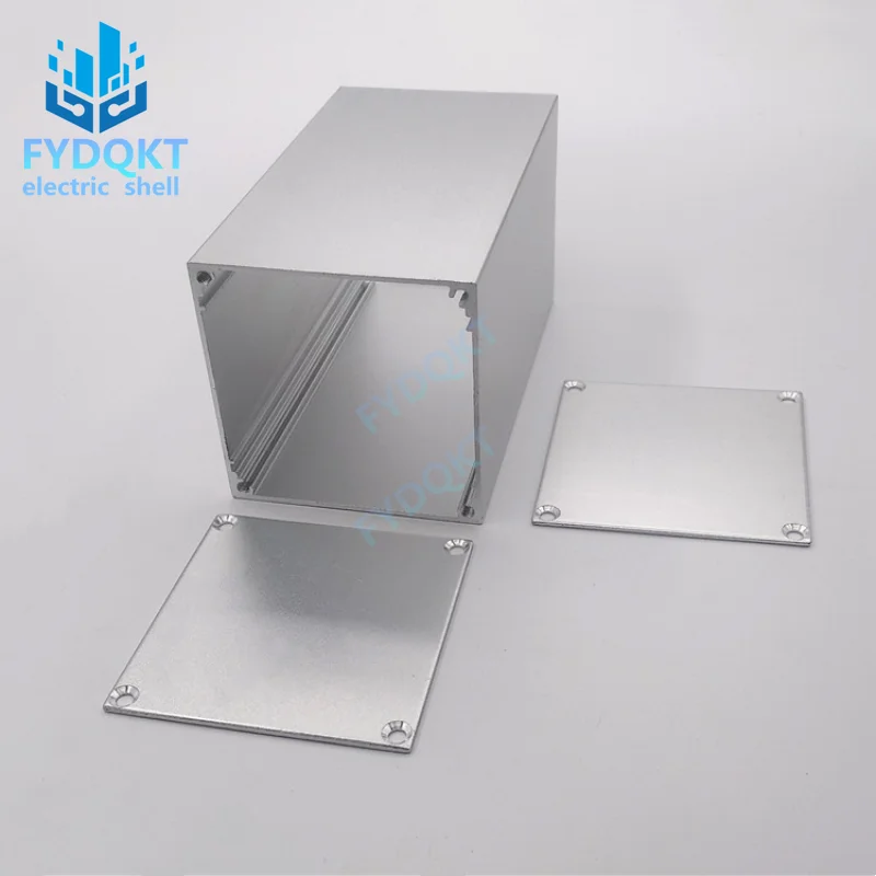 Square alloy Aluminum profile shell integrated aluminum  PLC industrial control circuit board box 100x56x56mm