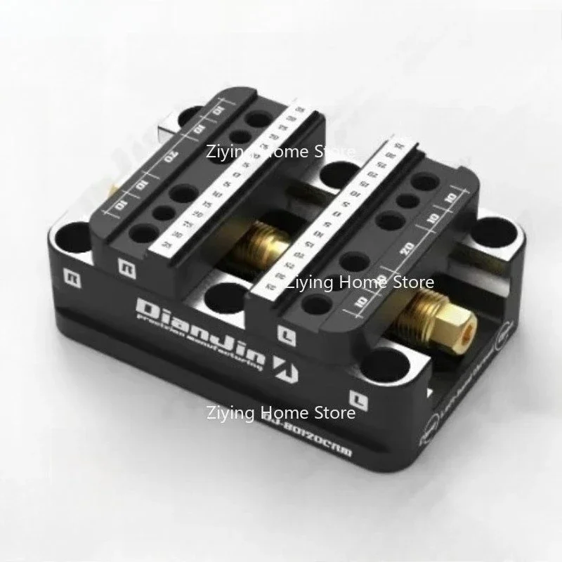 Suitable for 4-5 Axis Fixture Self Centering Mirror Zero Point Quick Change Four Axis L-shaped Block Bridge Plate DJ-6080H-R