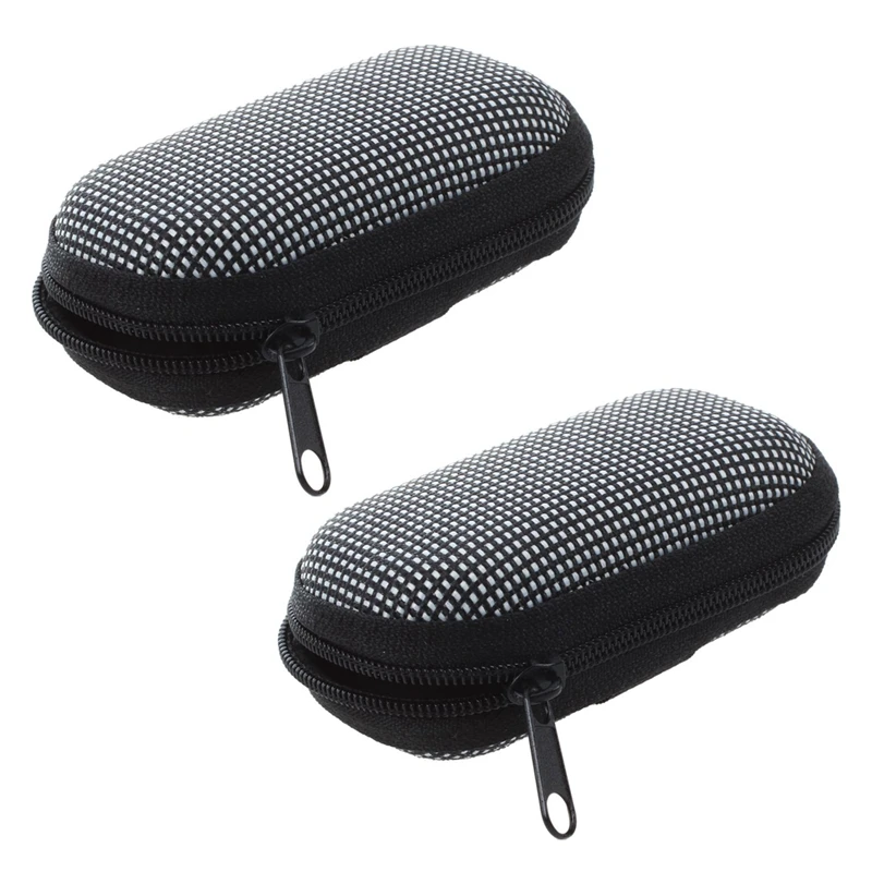 

2X Black White Dotted Cover Case Holder For Folding Presbyopic Reading Glasses