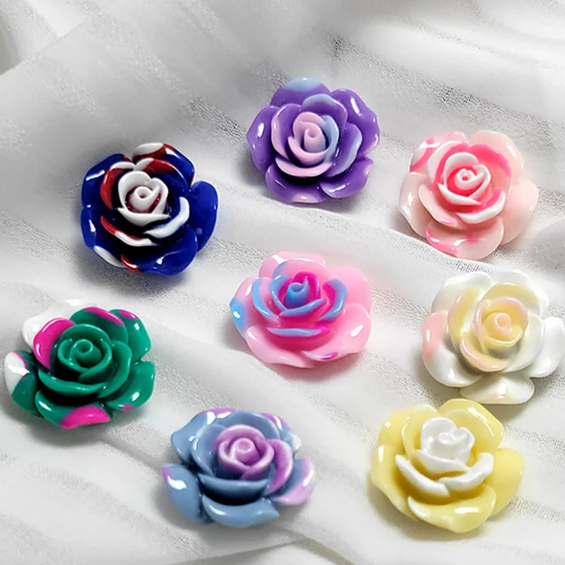 10CS 23mm New color system halo dye resin DIY flower handmade materials decorative accessories bright oil