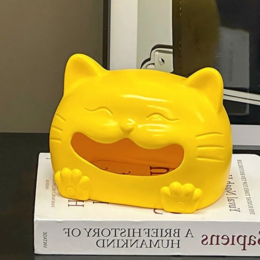 

Room Decoration Model Toy Cat Tissue Box Collectible Creative Napkin Storage Box Cute Cartoon Animal Napkin Holder Birthday Gift