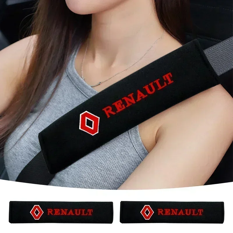 

1/2 шт., чехол для автомобильного ремня безопасности, защитные накладки на плечи, защитный чехол из углеродного волокна для Renault Sport Duster Megane 2 3 4