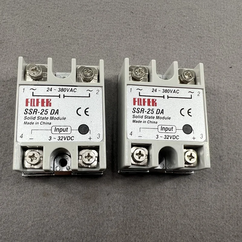 LETOP One Piece 3-32V Input DC 24-380V AC Output SSR-25DA Single Phase Solid State Relay