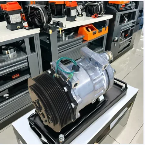 Cross-border Exclusive Supply Air Compressor for 7H15 Excavator AC Compressor Heavy Duty Construction Equipment Part