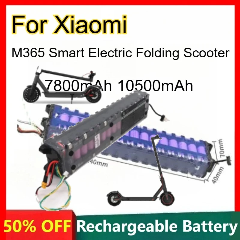 Li-ion Battery for Xiaomi M365 Smart Electric Folding Scooter Rechargeable Batteries 7800mAh 10500mAh 36V