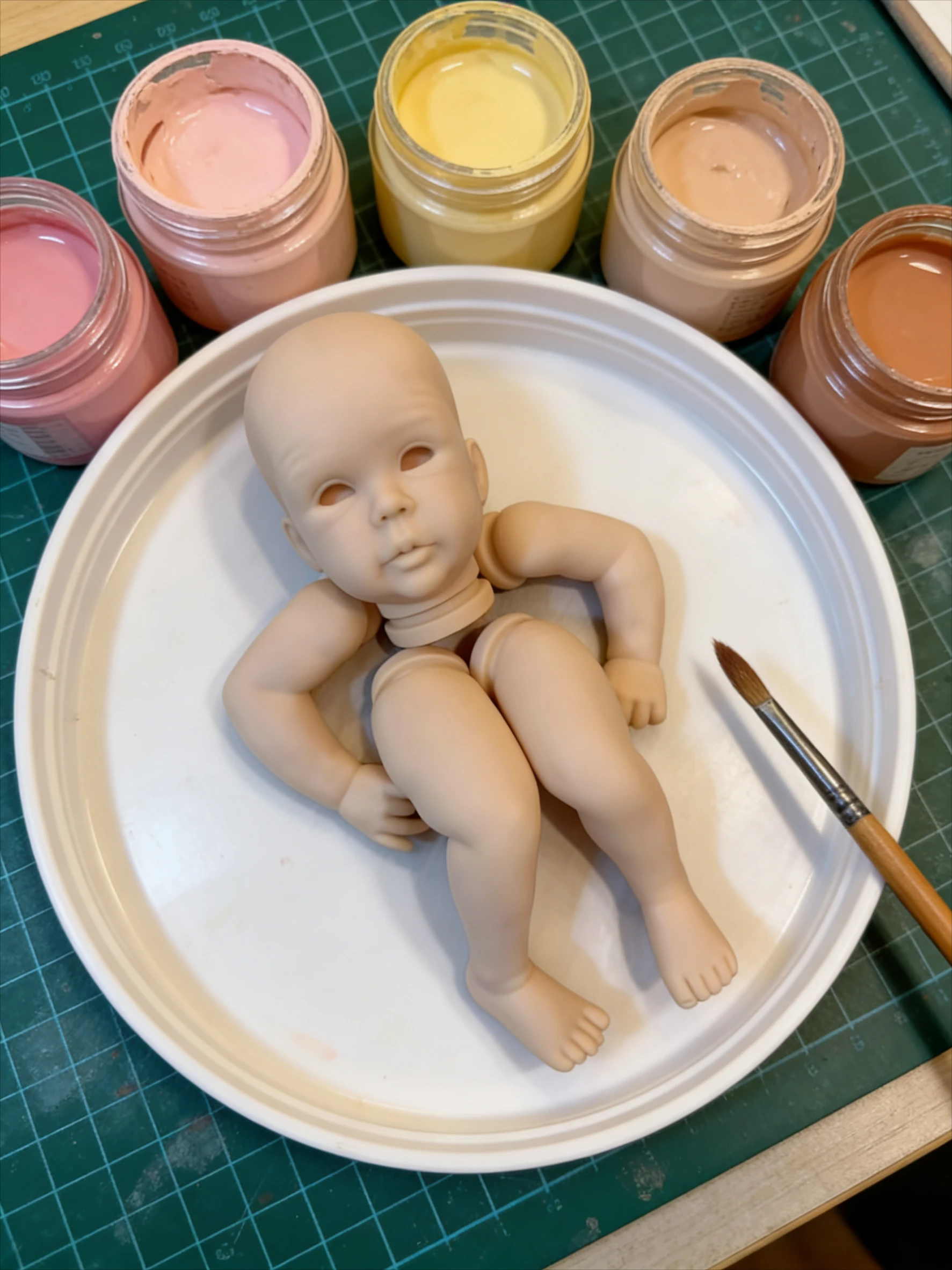 ชุดตุ๊กตาโรแบร์โตแบบ DIY ขนาด 19 นิ้ว ชุดตุ๊กตาเปล่าพร้อมตัวผ้าและดวงตา ยังไม่เสร็จ ยังไม่ได้ลงสี สำหรับนักสะสม ทำตุ๊กตาเด็ก