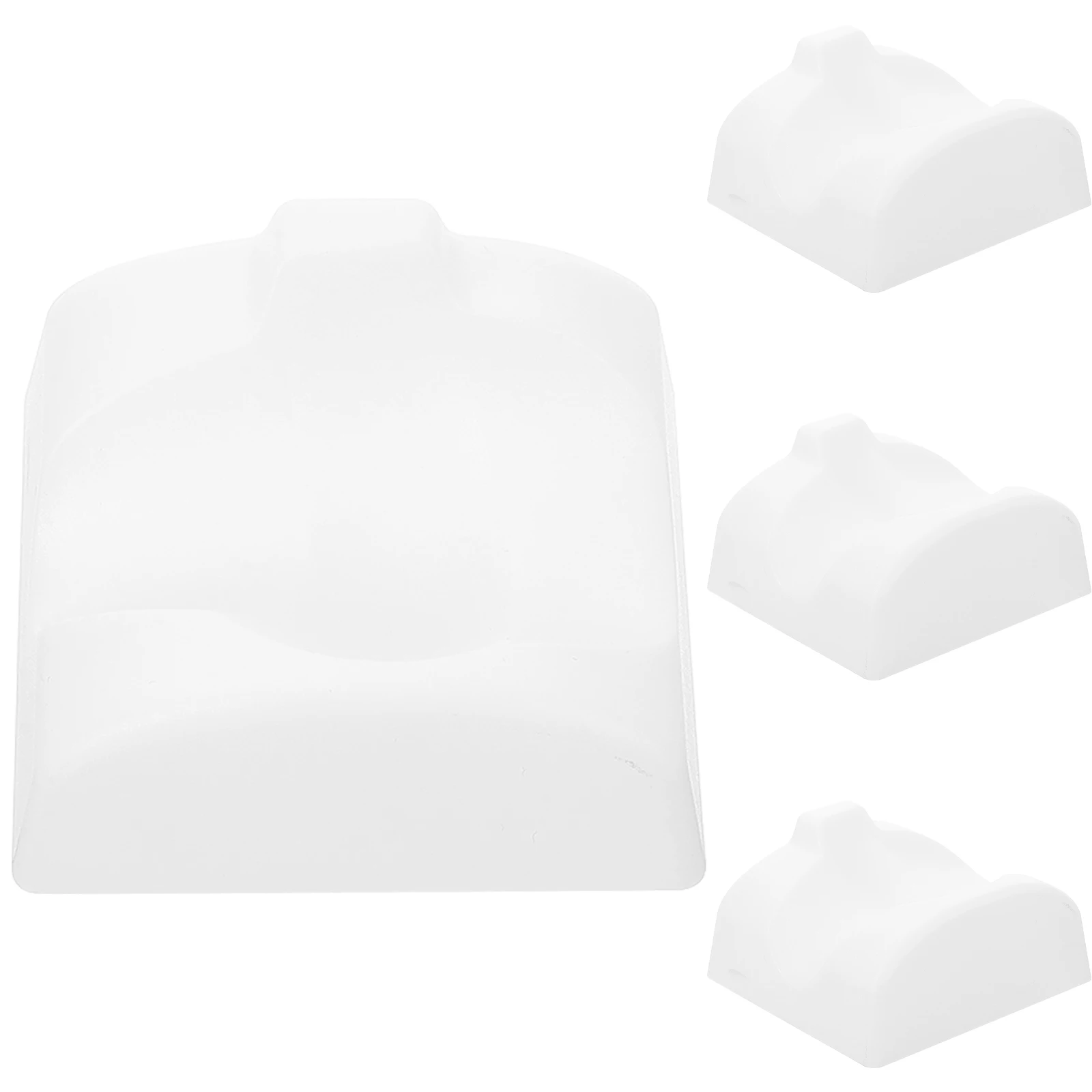 

4 Pcs Ocarina Base Bracket 12-hole Ceramic Flute Stand ABS Plastic Holder White Musical Instrument Accessory Desk Supply