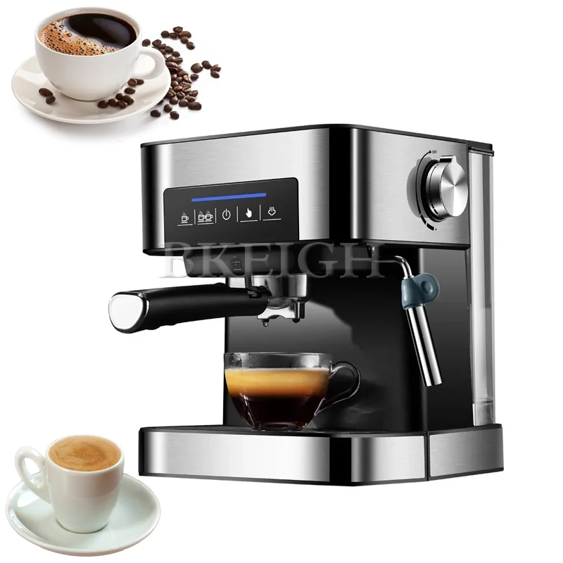 Household Italian Card Concentrated Steaming Coffee Machine, Multifunctional Steam And Milk Foam All-In-One Machine