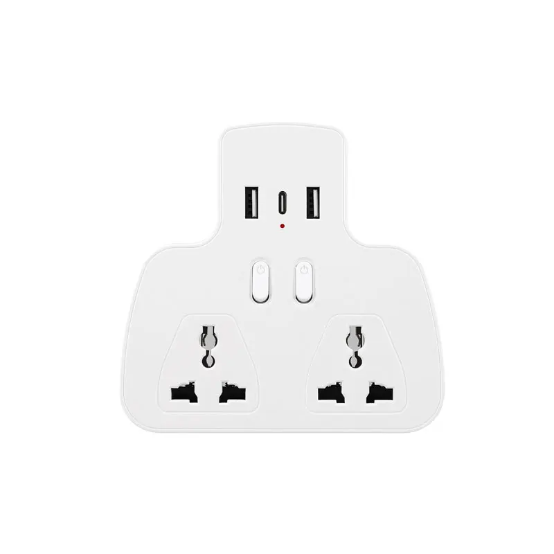 Universal Socket Without Wires, Expansion Socket, 2-Port USB Type-c British Standard Multi-Function Conversion Wireless Socket